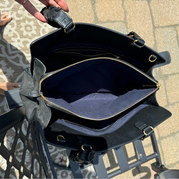 Tory Burch black braided strap work tote - Picture 5 of 10